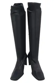 Vorschaubild 2 von Damen Stiefel 36 Schwarz Elegant Stretch Overknee Blockabsatz