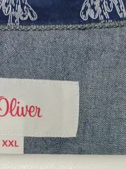 Vorschaubild 4 von Herren Kurzarmhemd Muster Blau Gr. XXL Freizeit Baumwolle