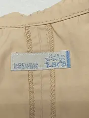 Vorschaubild 2 von Kinder Freizeitkleid Hoodie Gr. 80 Beige Baumwolle Polyamid