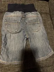 Vorschaubild 2 von Mädchen Jeans Shorts Erdbeer-Applikation Gr. 50-53 Blau Casual