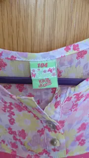Vorschaubild 3 von Kiki&Koko Mädchen Sommerkleid Gr. 104 Mehrfarbig Blumenmuster Rüschen