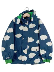 Vorschaubild 1 von Kinder Regenjacke Wolken Muster Blau Gr. 110/116 Kapuze