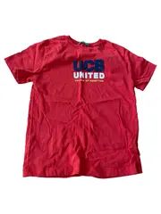 Vorschaubild 1 von Kinder T-Shirt Gr. 116 Rot Casual Logo-Print