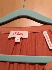 Vorschaubild 3 von Damen Hemdbluse Gr. 44/XXL Orange Casual Langarm