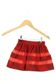 Vorschaubild 2 von MINI Mädchen Volantrock Gr. 92 Rot Kariert Modern