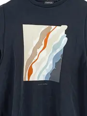 Vorschaubild 2 von Taifun Damen Pullover Gr. 42 (XL) Grau Modern mit Grafik-Print