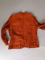 Vorschaubild 4 von TAIFUN Collection Damen Blazer Gr. 36 Orange Leinen Casual Jacke
