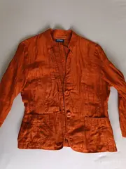 Vorschaubild 8 von TAIFUN Collection Damen Blazer Gr. 36 Orange Leinen Casual Jacke