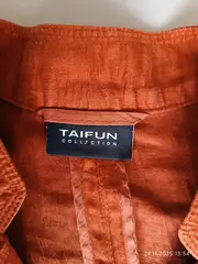 Vorschaubild 2 von TAIFUN Collection Damen Blazer Gr. 36 Orange Leinen Casual Jacke