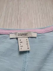 Vorschaubild 6 von Damen T-Shirt V-Ausschnitt Kurzarm Hellblau Gr. S