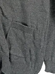 Vorschaubild 3 von Strickjacke Kinder Grau Gr. 116 Basic Baumwolle Rippstrick