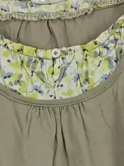 Vorschaubild 3 von Kinder Langarmshirt Grün Blumenmuster Gr. 152 Casual