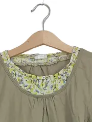 Vorschaubild 2 von Kinder Langarmshirt Grün Blumenmuster Gr. 152 Casual