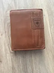 Vorschaubild 2 von Geldbörse Herren Leder Braun Business Portemonnaie Uni Logo