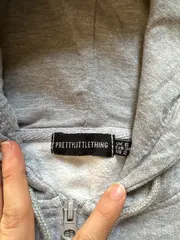Vorschaubild 5 von Sweatjacke Damen Gr. 34/XS Grau Kapuze Casual