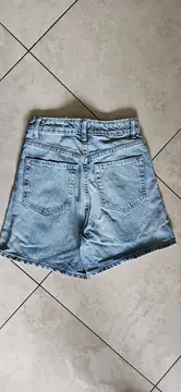 Vorschaubild 2 von Jeans-Shorts Damen Gr. 32 Blau Casual Denim Kurze Hose