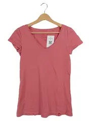 Vorschaubild 1 von EDC Damen T-Shirt V-Ausschnitt Basic Rosa Gr. 38
