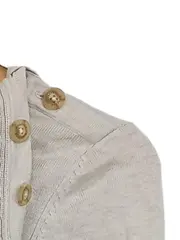 Vorschaubild 2 von Pullover Damen Beige Gr. 36/S Melierter Viskose Baumwolle Casual