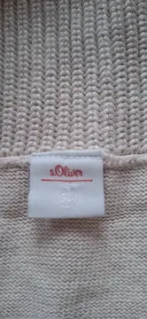 Vorschaubild 5 von Pullover Damen Beige Gr. 36/S Melierter Viskose Baumwolle Casual