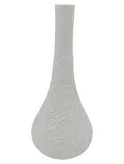 Vorschaubild 1 von KAISER Vase Porzellan Weiß Bauchig Abstrakt Struktur 20cm Klassisch Elegant