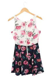 Vorschaubild 2 von Damen Freizeitkleid Blumenmuster Mehrfarbig Gr. 38/M