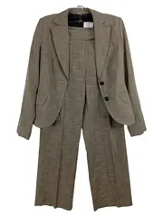Vorschaubild 1 von Damen Hosenanzug Blazer Hose Gr. 40 Grau Business Anzug