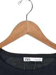 Vorschaubild 3 von Damen Pullover Gr. 36/S Schwarz Basic Langarm Freizeit