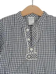 Vorschaubild 3 von Kinder Freizeithemd kariert Blau Langarm Gr. 86 Baumwolle Casual