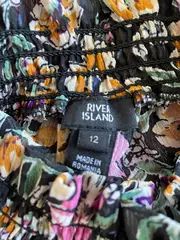 Vorschaubild 4 von Damen Bluse 38 M Mehrfarbig Blumenmuster Feminin Rüschen