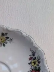 Vorschaubild 2 von Untertasse Porzellan Weiß Blumenmuster 15 cm Traditionell