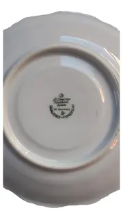 Vorschaubild 4 von Untertasse Porzellan Weiß Blumenmuster 15 cm Traditionell