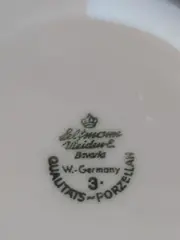 Vorschaubild 3 von Untertasse Porzellan Weiß Blumenmuster 15 cm Traditionell