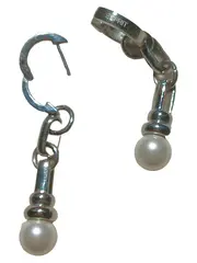 Vorschaubild 1 von Ohrringe Damen Silber Perlen Klassisch Elegant Hänger