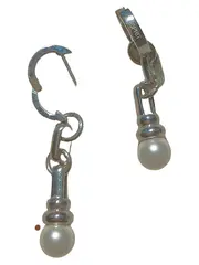 Vorschaubild 2 von Ohrringe Damen Silber Perlen Klassisch Elegant Hänger