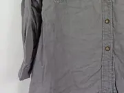 Vorschaubild 5 von Damen Hemdbluse Leinen Grau Gr. 42/XL Casual