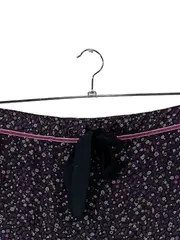 Vorschaubild 2 von A-Linienrock Damen Lila Blumenmuster Schleife Gr. 44 Freizeit