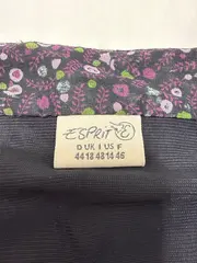 Vorschaubild 4 von A-Linienrock Damen Lila Blumenmuster Schleife Gr. 44 Freizeit