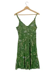Vorschaubild 1 von Damen Sommerkleid Blumenmuster Grün Gr. 38