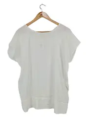 Vorschaubild 1 von Damen T-Shirt Basic Weiß Gr. 38