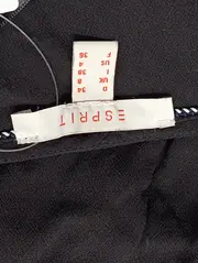 Vorschaubild 3 von Damen T-Shirt Schwarz Gr. 34/XS Klassisch Elegant Rüschenärmel