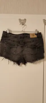 Vorschaubild 2 von Damen Jeans Shorts Grau Gr. 38 Casual Destroyed Look