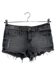 Vorschaubild 1 von Damen Jeans Shorts Grau Gr. 38 Casual Destroyed Look