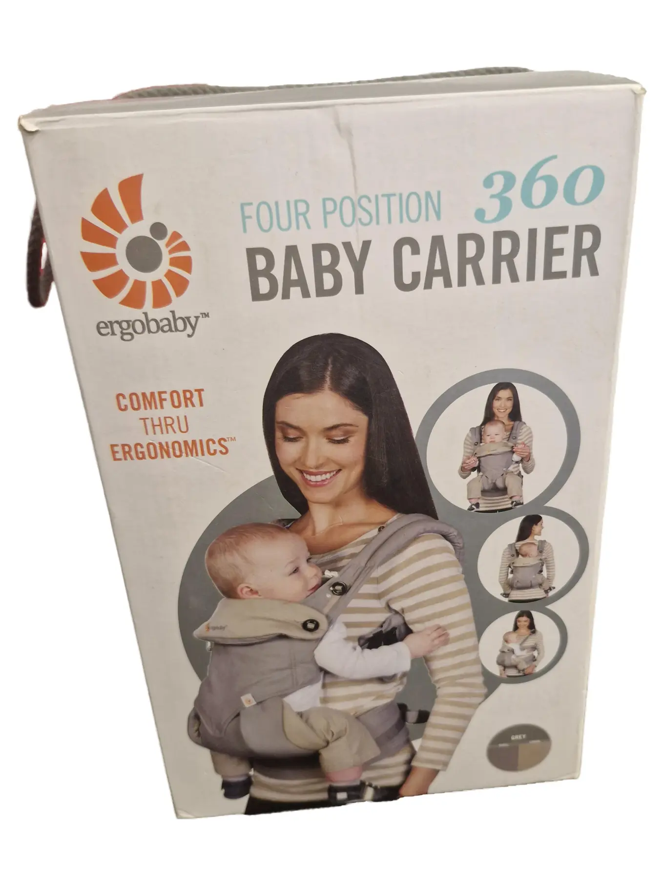 ERGOBABY 360 Babytrage Grau Ergonomisch Komfortabel Stoff