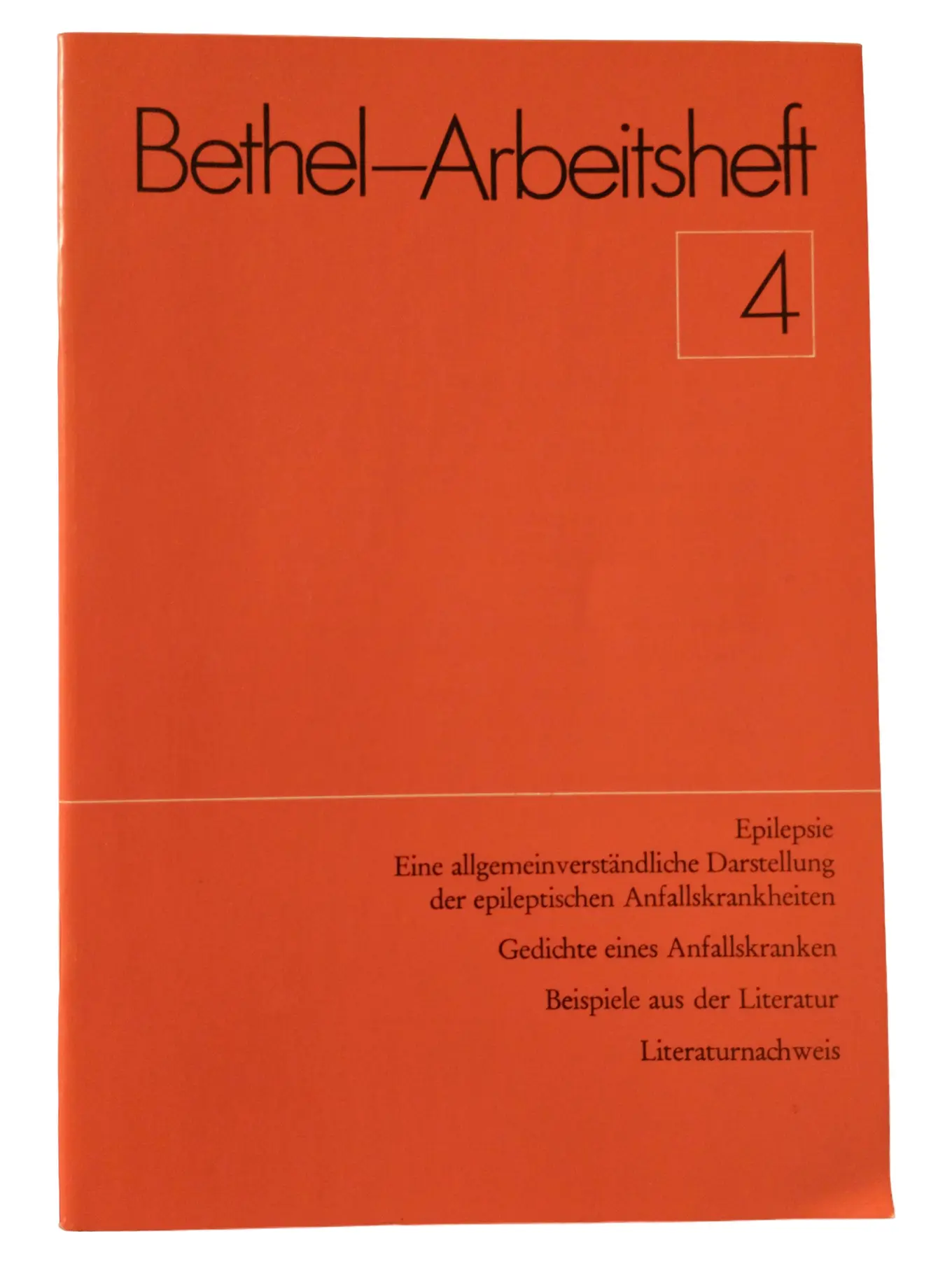 Bethel Arbeitsheft 4 Epilepsie Fachbuch Medizin Pflege Taschenbuch