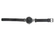 Vorschaubild 3 von Damenuhr Armbanduhr Schwarz Leder Elegant Strass