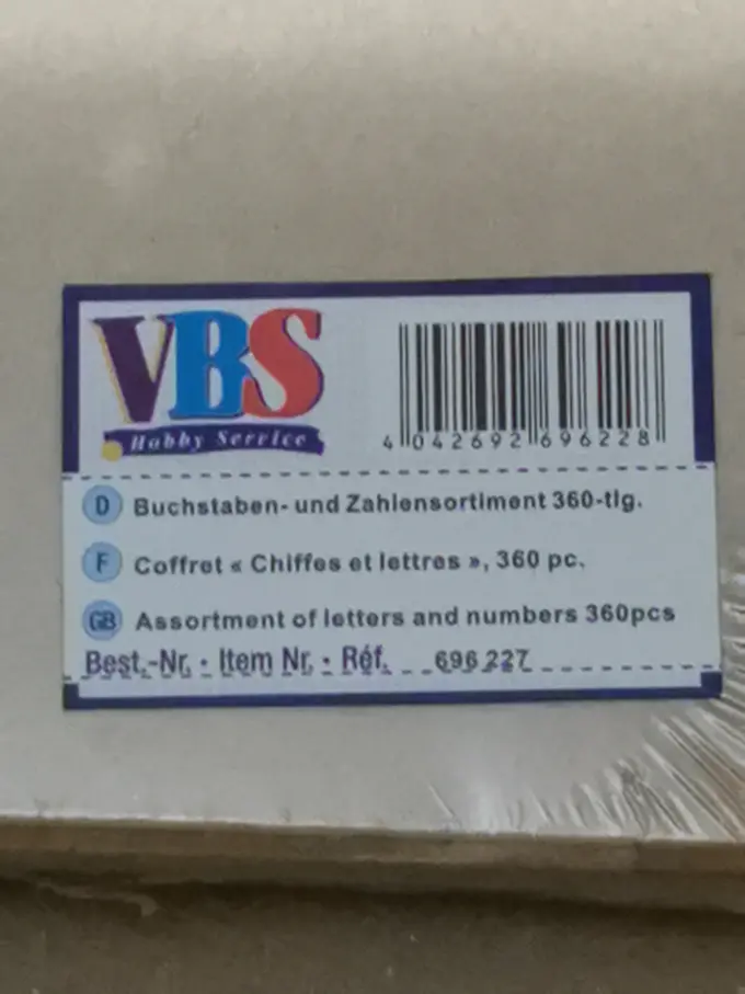VBS HOBBY Buchstaben Deko Bild 2