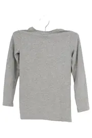 Vorschaubild 2 von Kinder Langarmshirt Grau Gr. 104 mit Logo & Schriftzug