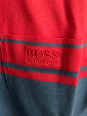 Vorschaubild 3 von Herren Poloshirt Blau Gestreift Größe XL Casual