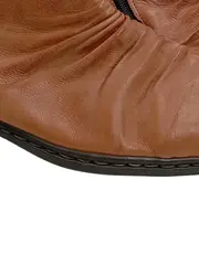 Vorschaubild 6 von Damen Stiefeletten Gr. 38 Braun Casual Leder Reißverschluss