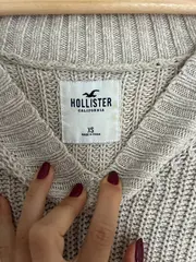 Vorschaubild 6 von Damen Strickpullover V-Ausschnitt Beige Gr. UNI Casual Herbst/Winter